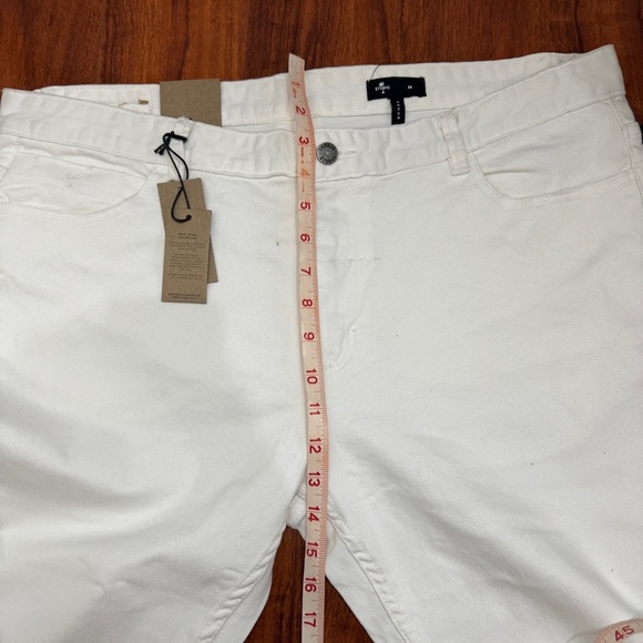 Thrills Bones Denim Jeans Optic White Standard Fit Size 38 - Picture 12 of 13